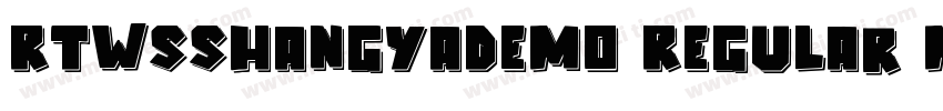 RTWSShangYaDemo Regular MicrosoftYa字体转换
